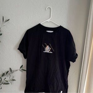 AOF Lionel Messi Kissing World Cup Black Tee